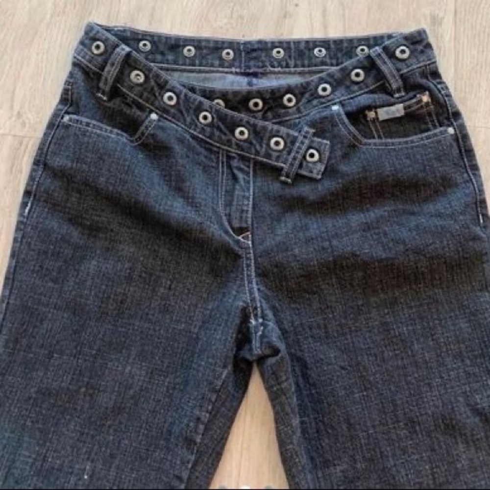Unique snap button jeans
